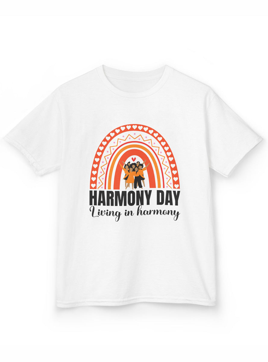 Harmony Day Living Teens White T-Shirt