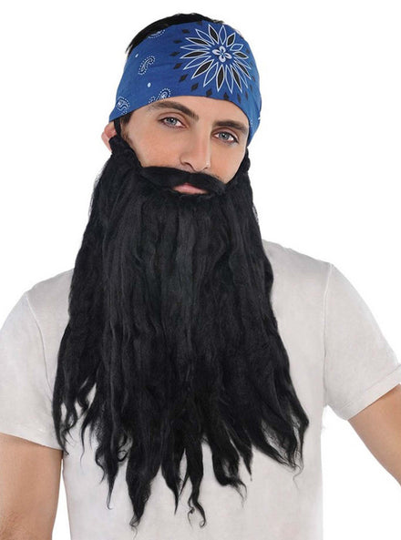 Shaggy Black Long Beard