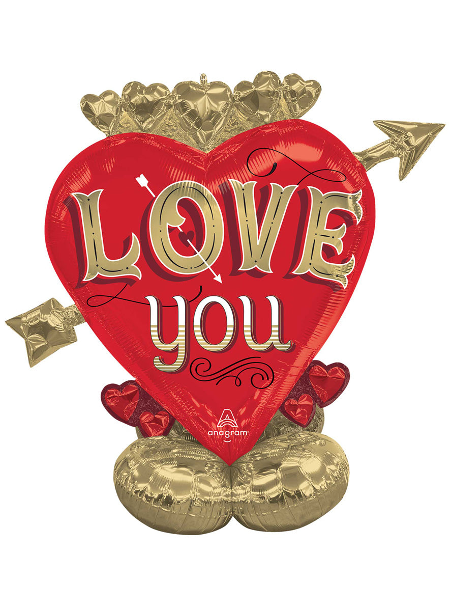 Love You Just My Type 116cm Air Fill Standing Arloonz Balloon - Main Image