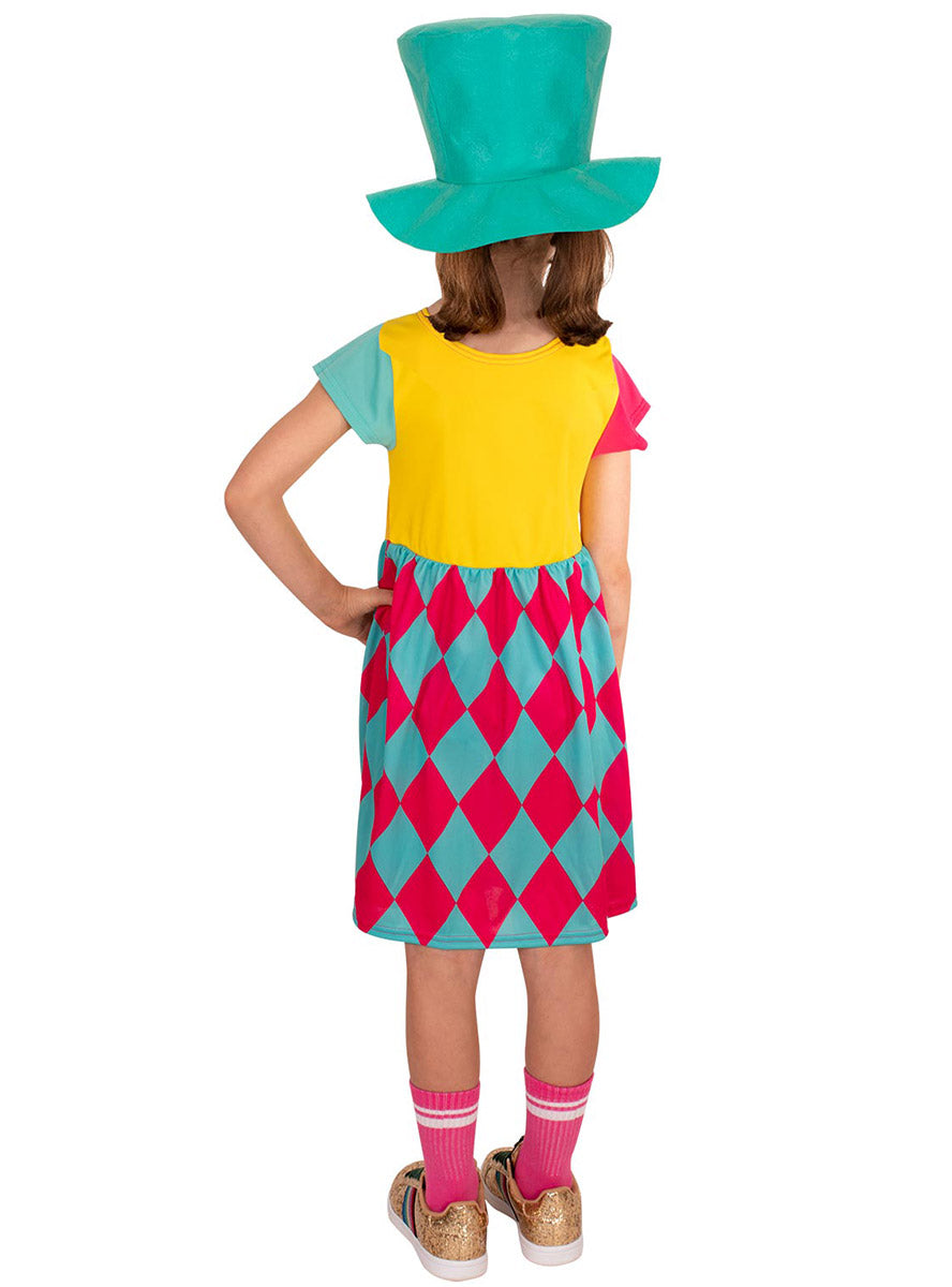 Back Image of Classic Mad Hatter Girls Alice In Wonderland Costume