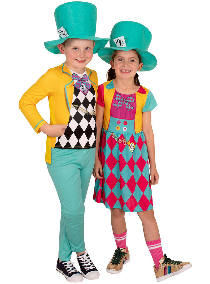 Second Alternate Image of Classic Mad Hatter Girls Alice In Wonderland Costume
