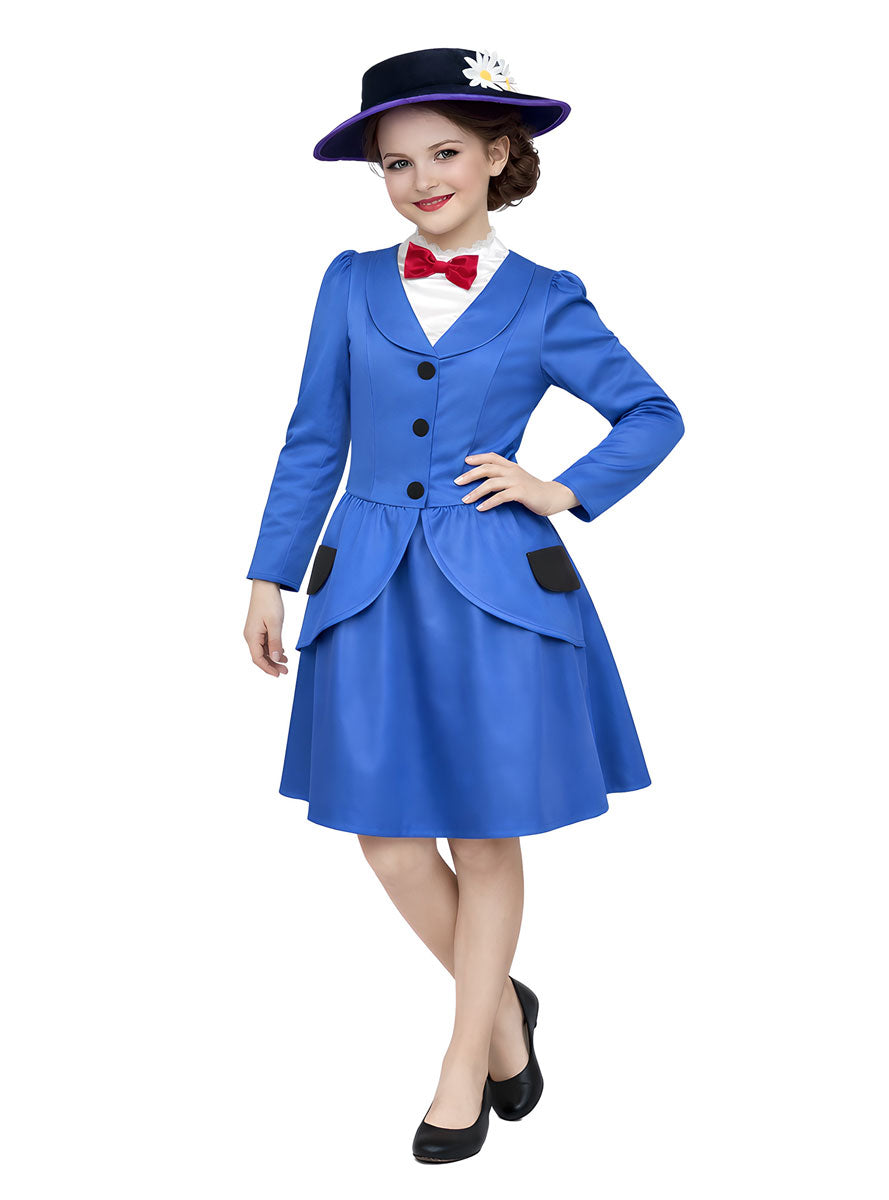 Girls Mary Poppins Magical Nanny Character Costume