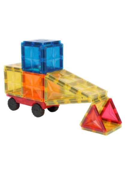 Magnetic Tiles 72 Piece Rainbow Building Toy Set - Alternative Image 2