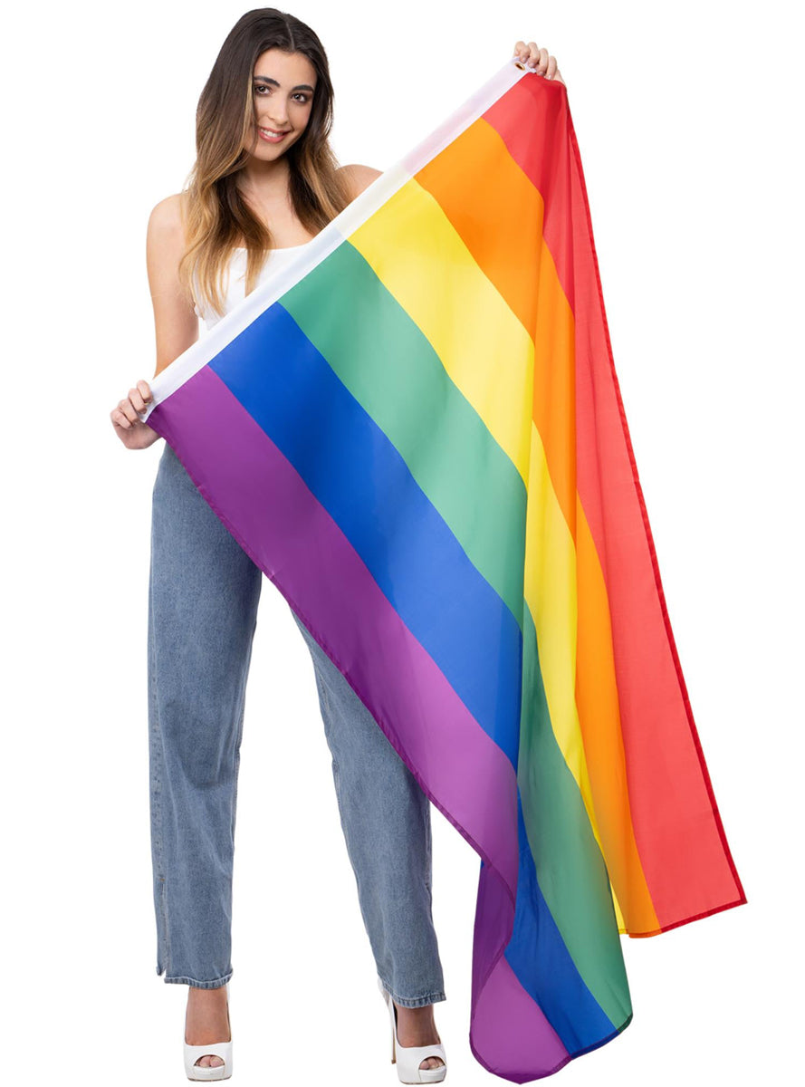 Mardi Gras Pride Rainbow Pride Flag - Main Image