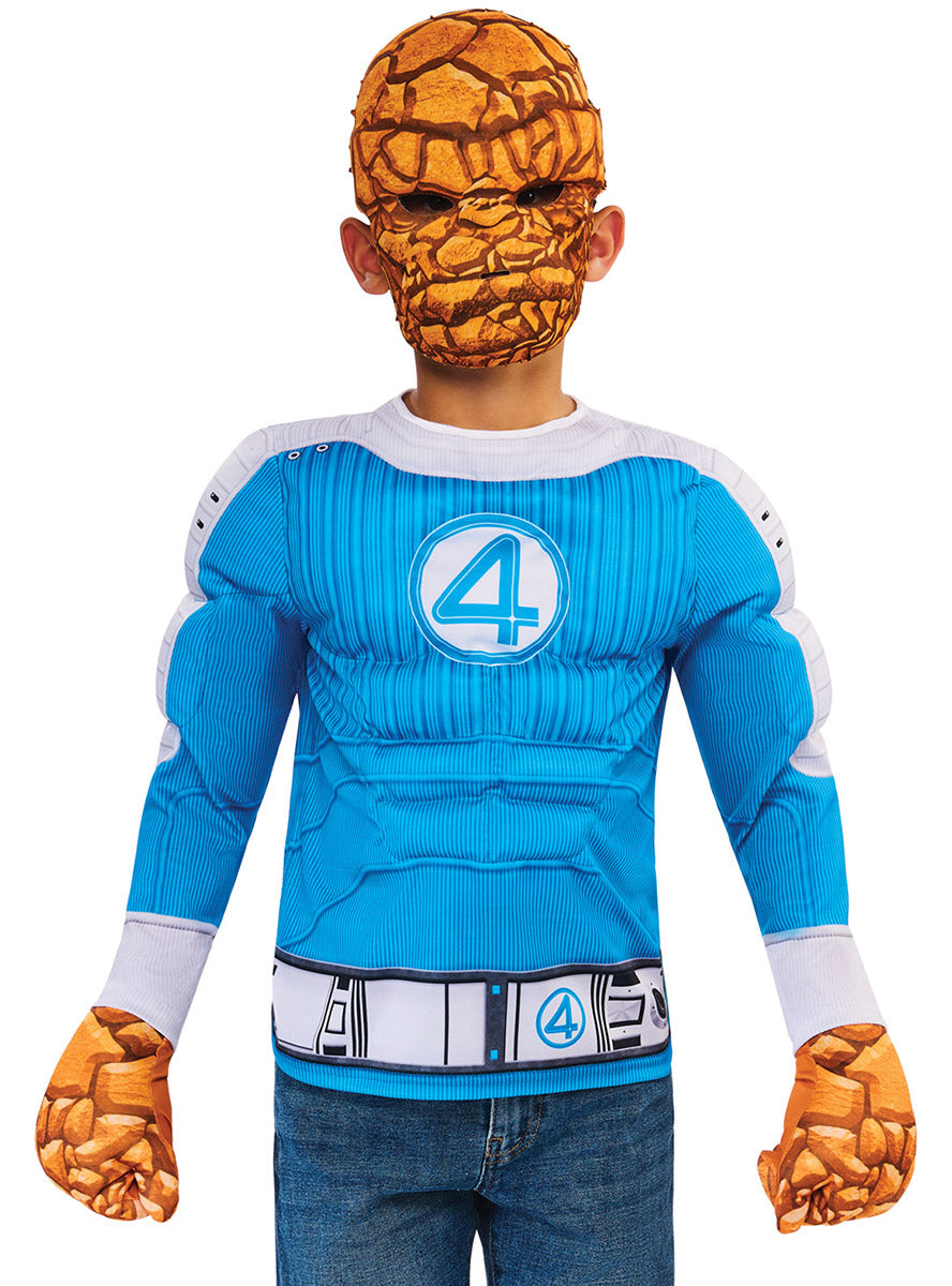 Marvel The Thing Fantastic 4 Boys Costume - Close Image