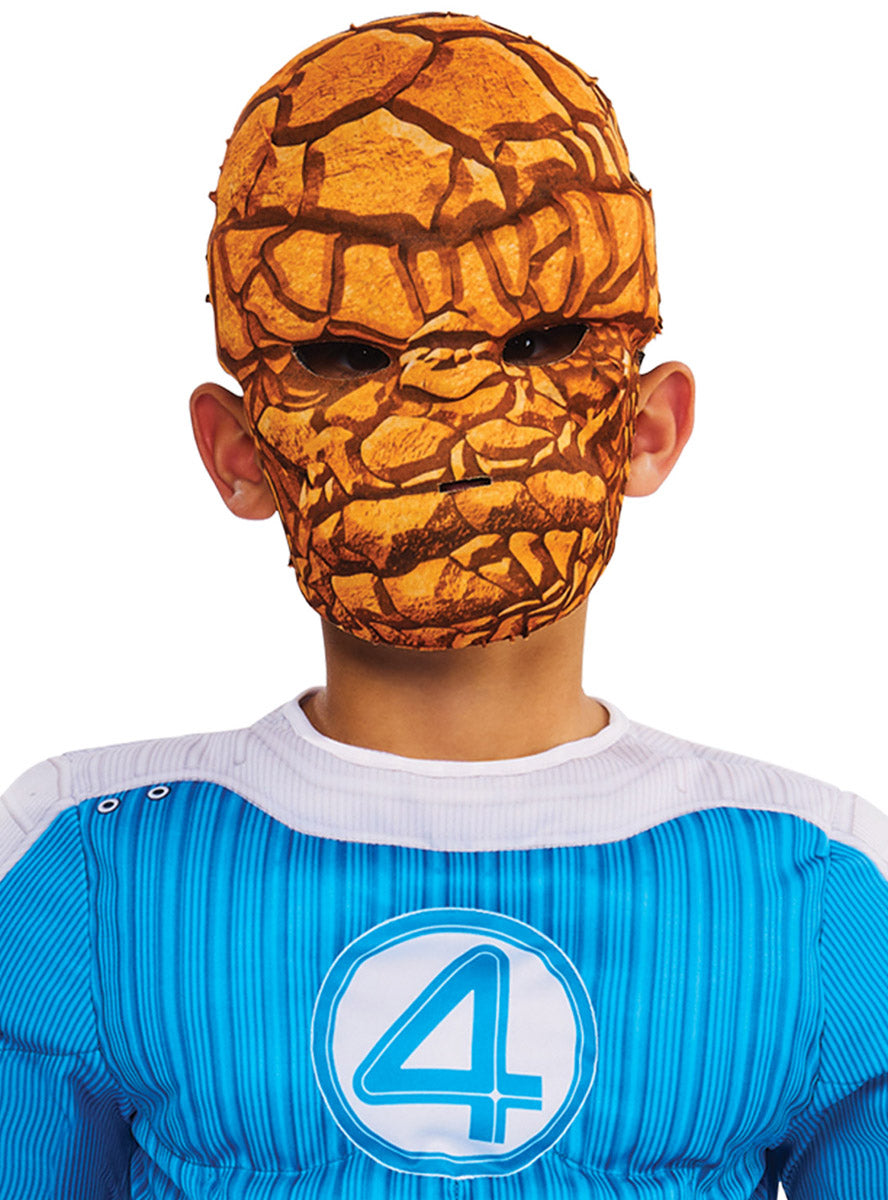 Fantastic 4 Boys The Thing Marvel Costume - Mask Image