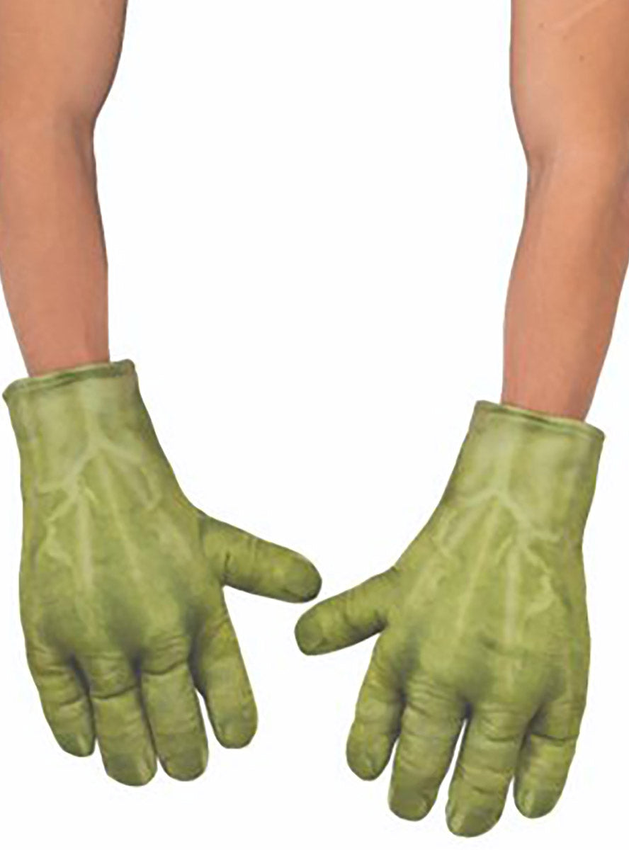 Main Image of Marvel The Hulk Adults Deluxe Plush Costume Gloves