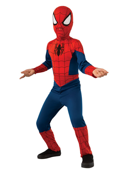 Marvel Boys Classic Spiderman Superhero Costume - Main Image