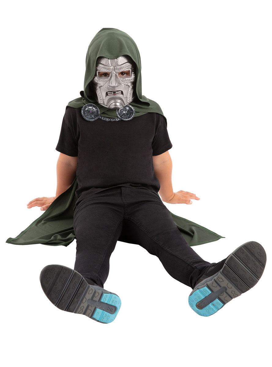 Marvel Doomsday Boys Dr Doom Cape And Mask Costume Set - Alternative Image 2