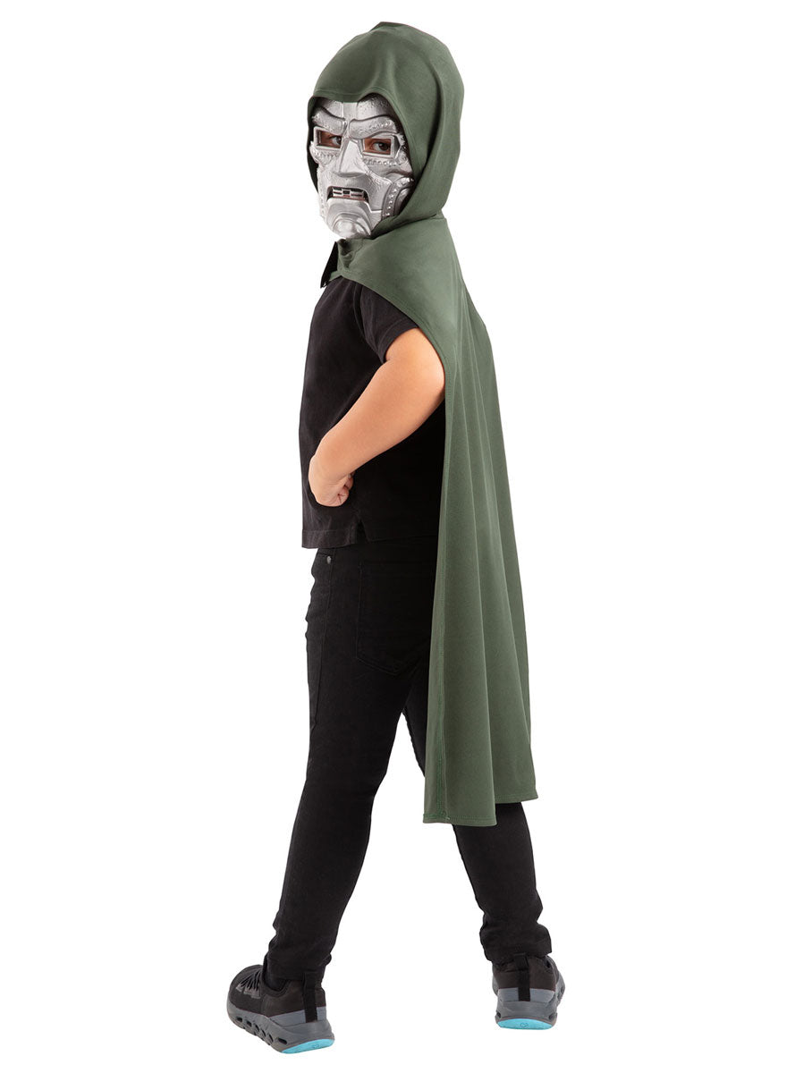 Marvel Doomsday Boys Dr Doom Cape And Mask Costume Set - Back Image