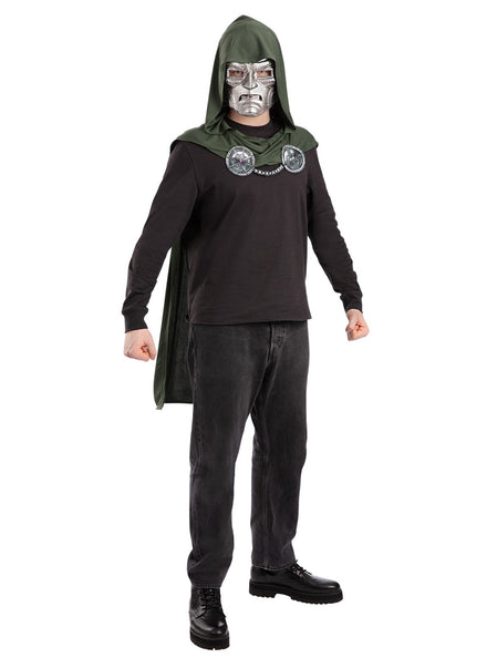 Marvel Doomsday Mens Dr Doom Cape And Mask Costume Set - Main Image