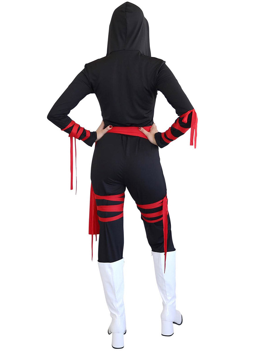 Back image of Masked Japanese Ninja Womens Costume