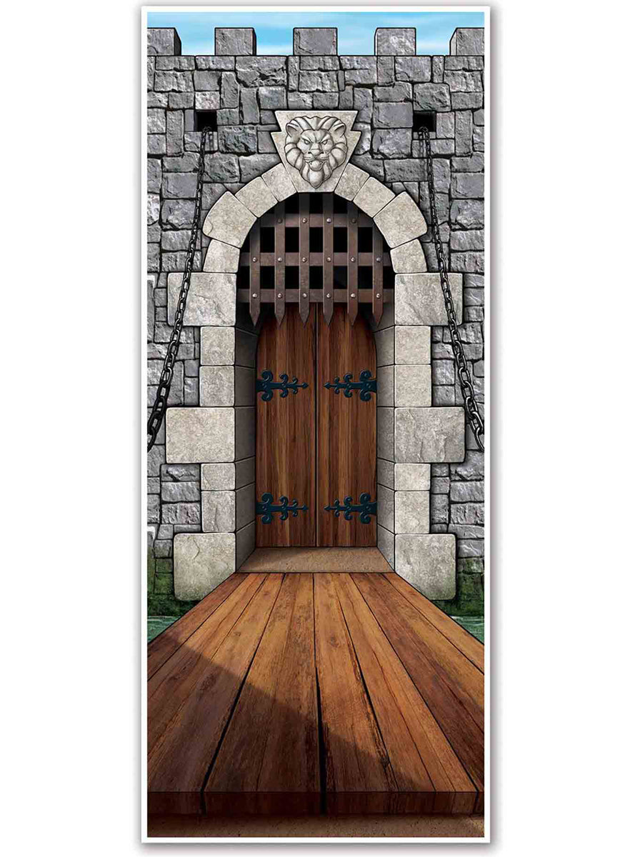 Castle Door Cover Medieval Decoration - Main Image