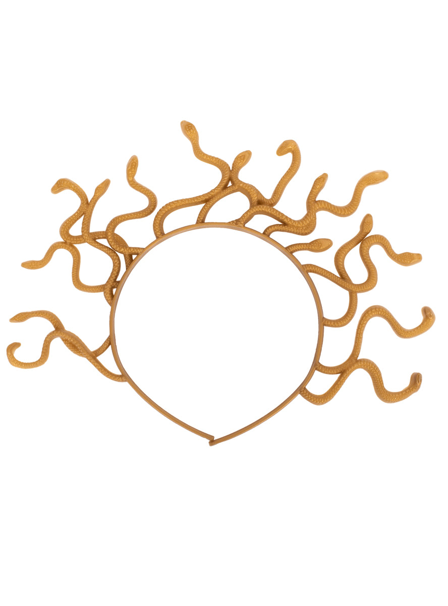 Image of Medusa Gold Snake Halloween Costume Headband