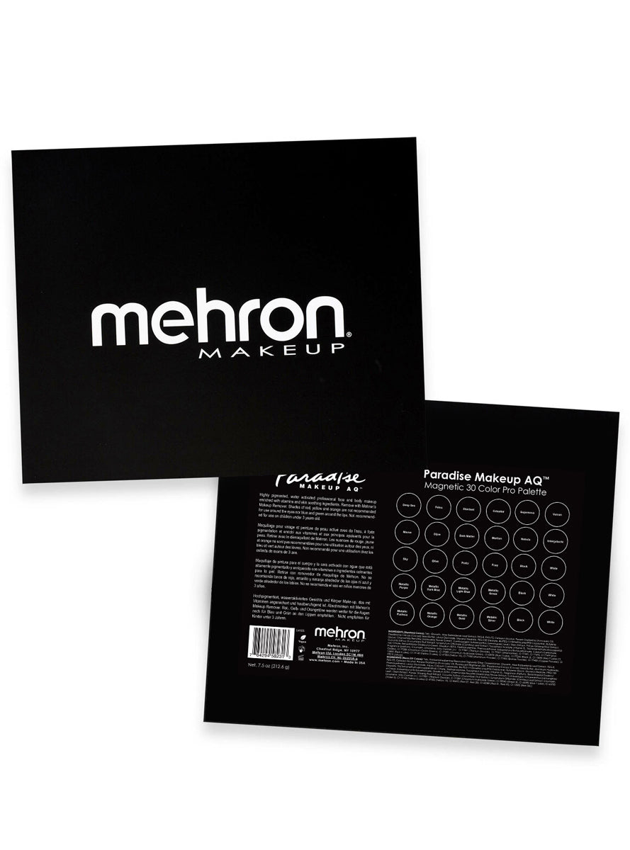 Mehron Paradise Makeup AQ 30 Colour Makeup Palette - Back Image