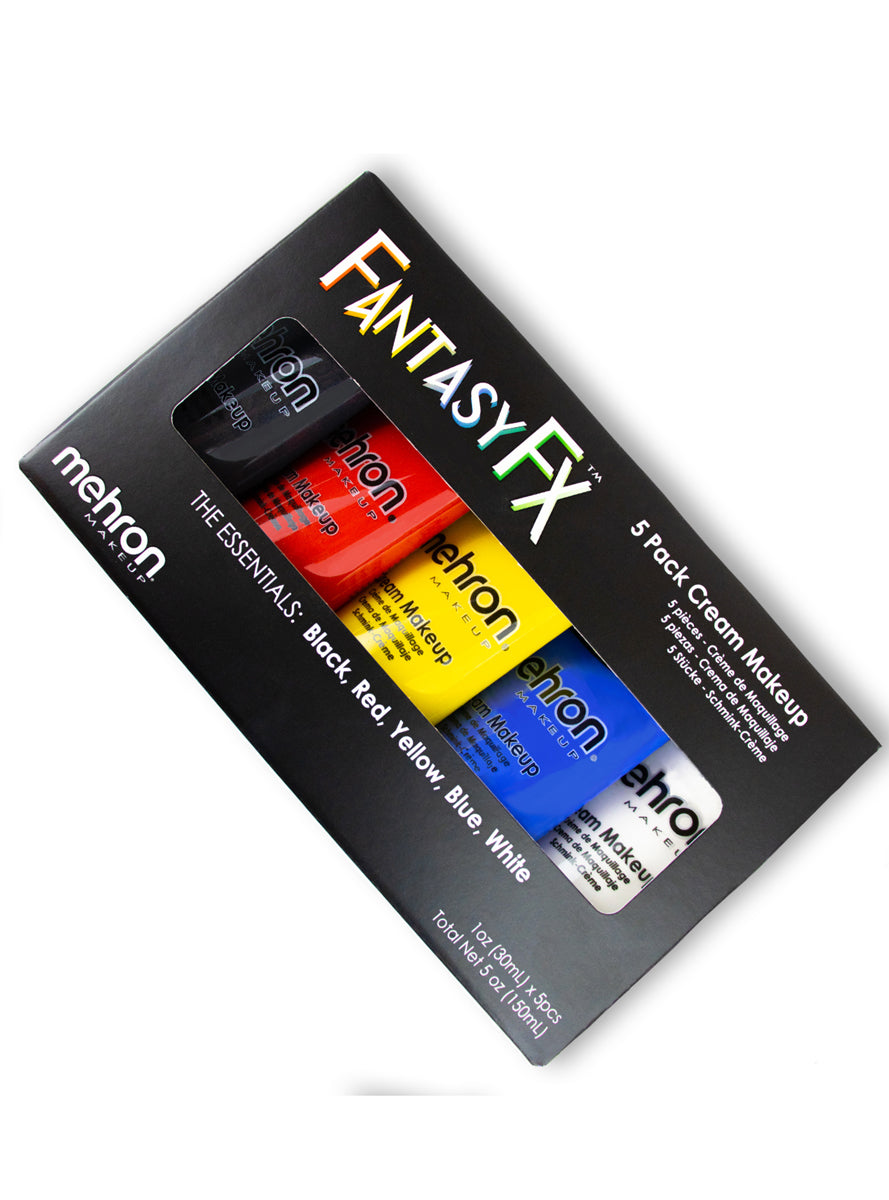 Mehron Fantasy FX 5 Pack Essential Colours Cream Makeup - Main Image