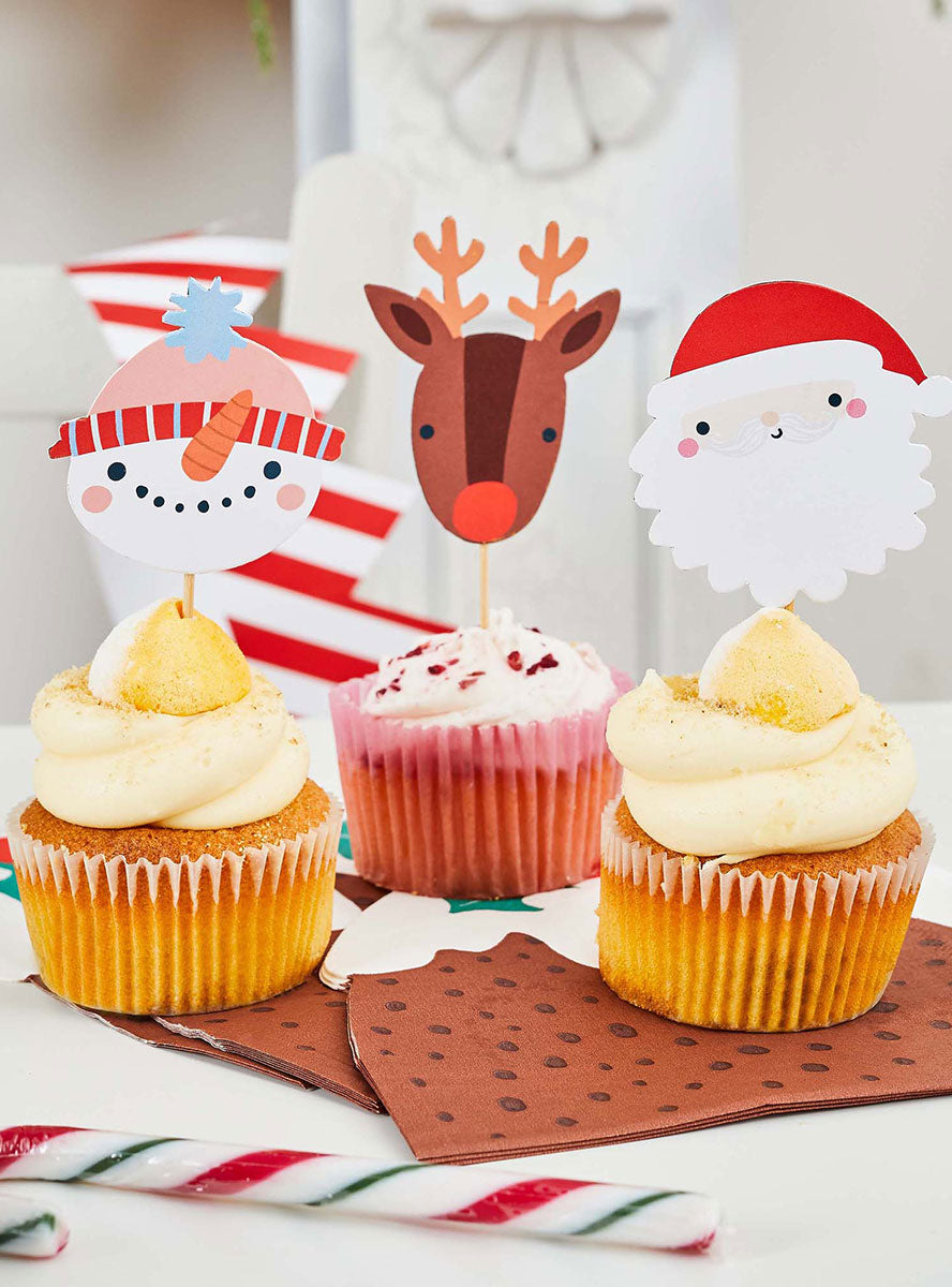 Festive Friends Assorted Christmas Food Picks - Lifestyle Image