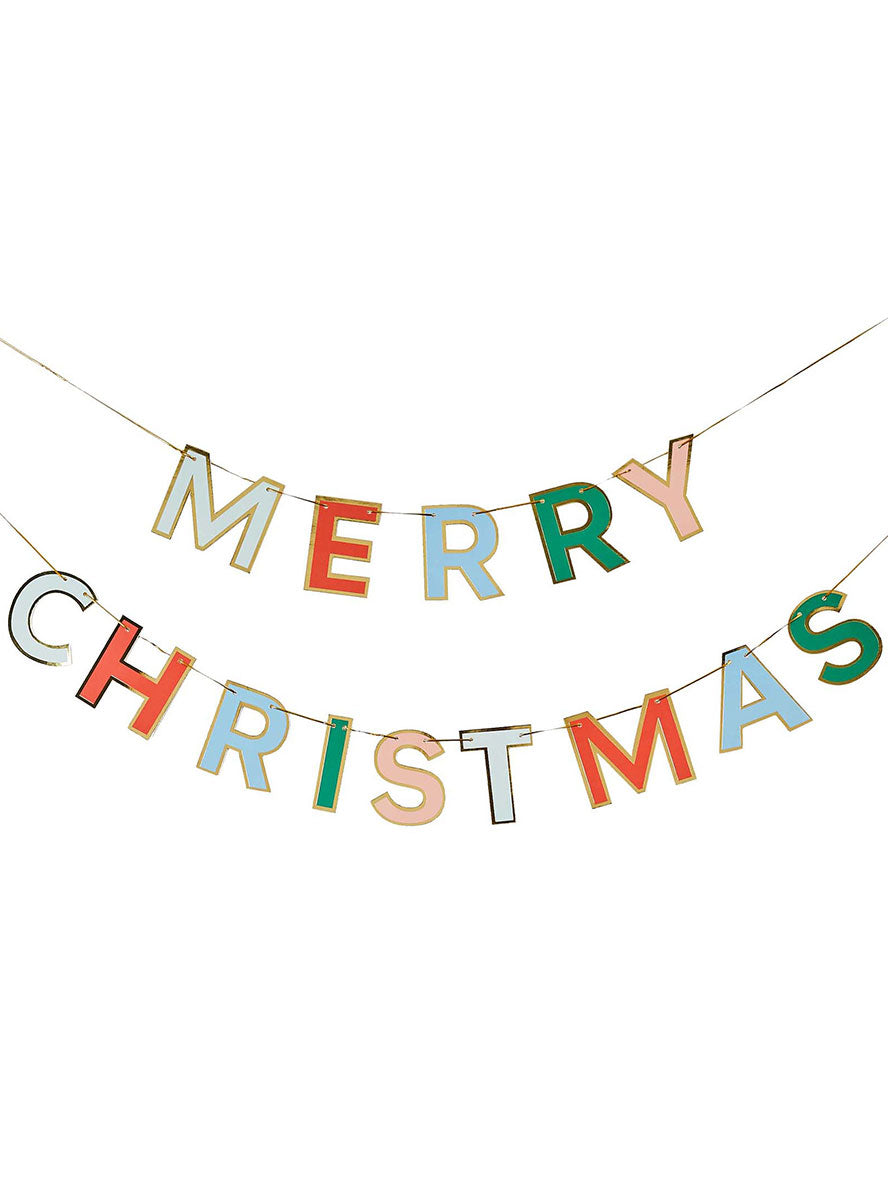 250cm Merry Christmas Banner Decoration - Main Image