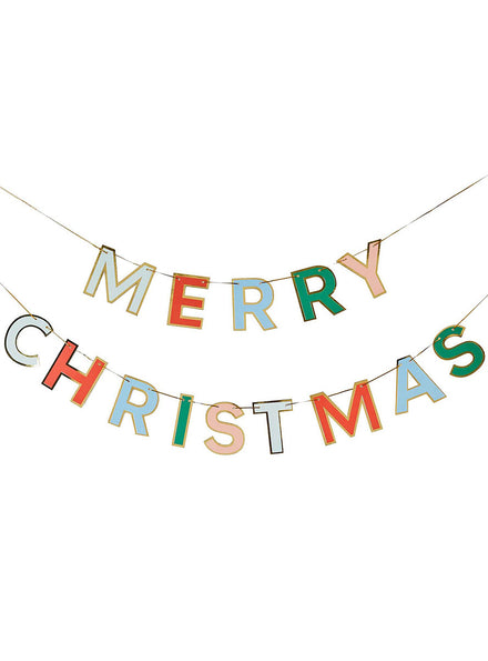 250cm Merry Christmas Banner Decoration - Main Image