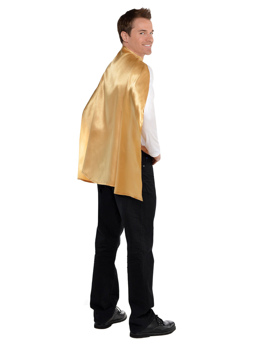 Metallic Gold Fabric Costume Cape