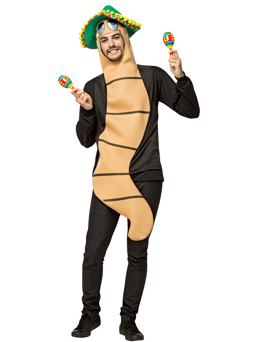 Mexican Tequila Worm Novelty Adults Costume - Main Image