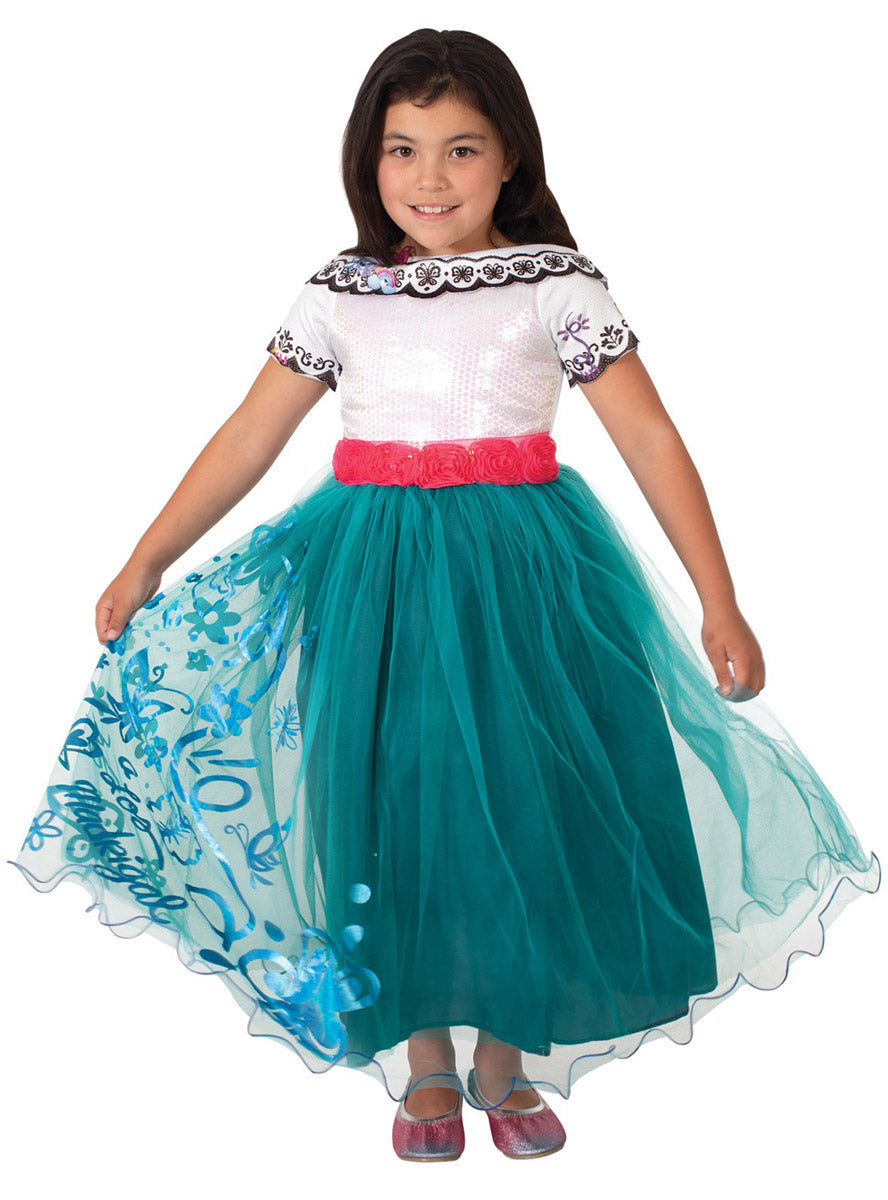 Image of Mirabel Premium Girls Disney Encanto Costume - Main Image