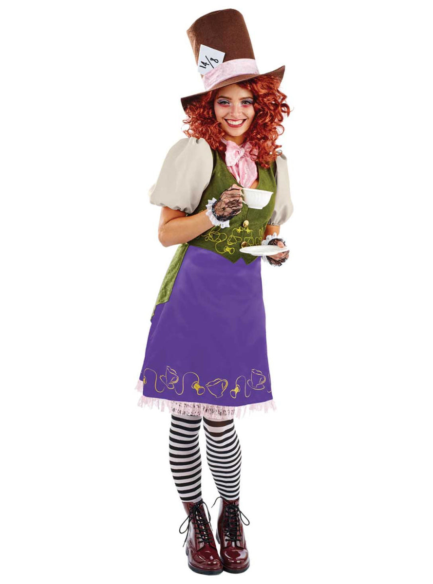 Plus Size Mad Hatter Womens Costume - Main Image