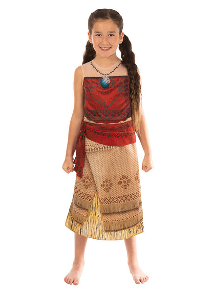 Mona Deluxe Girls Live Action Movie Character Costume - Main Image