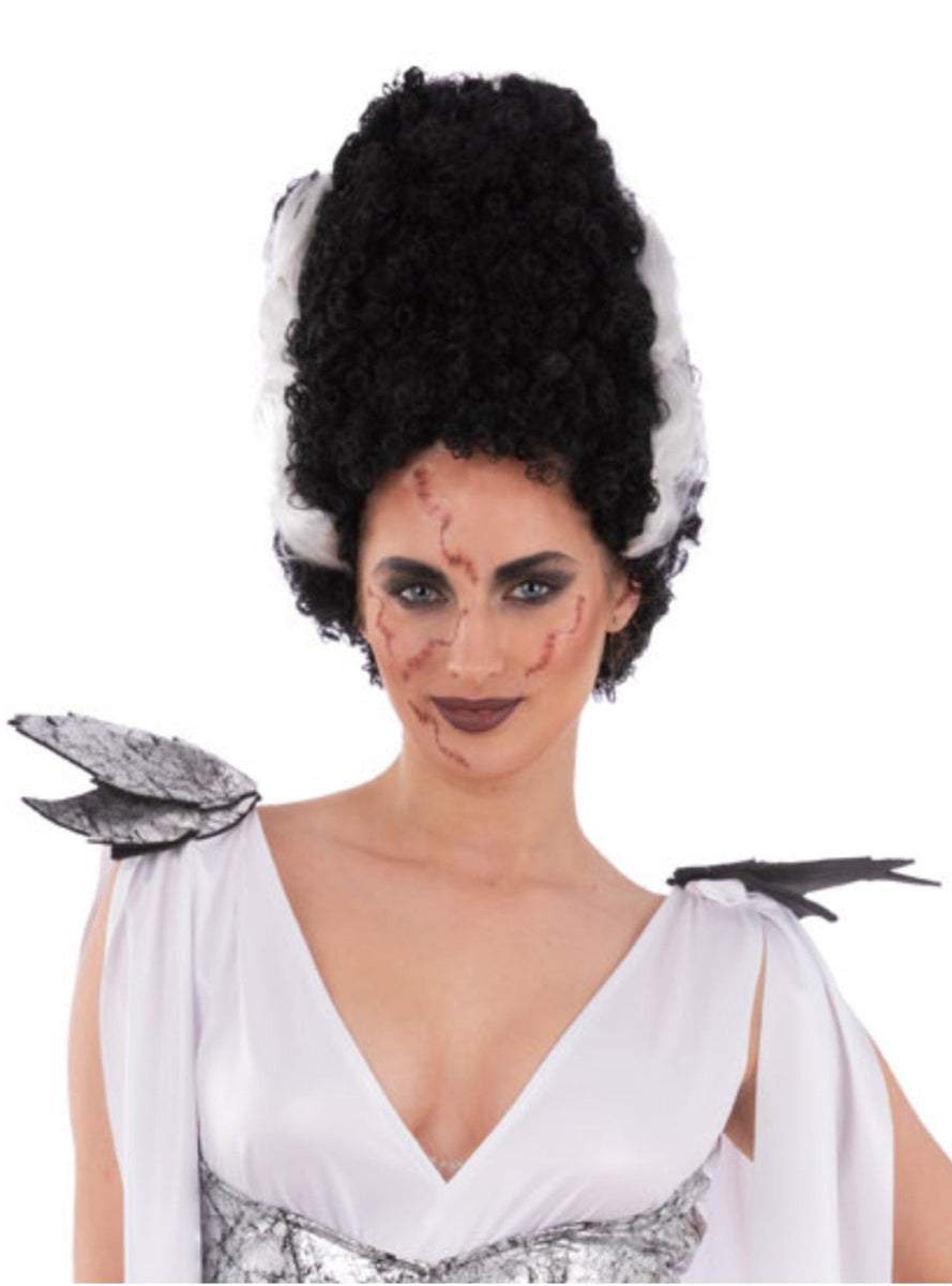 Frankenstein Bride Womens Halloween Costume Wig - Main Image