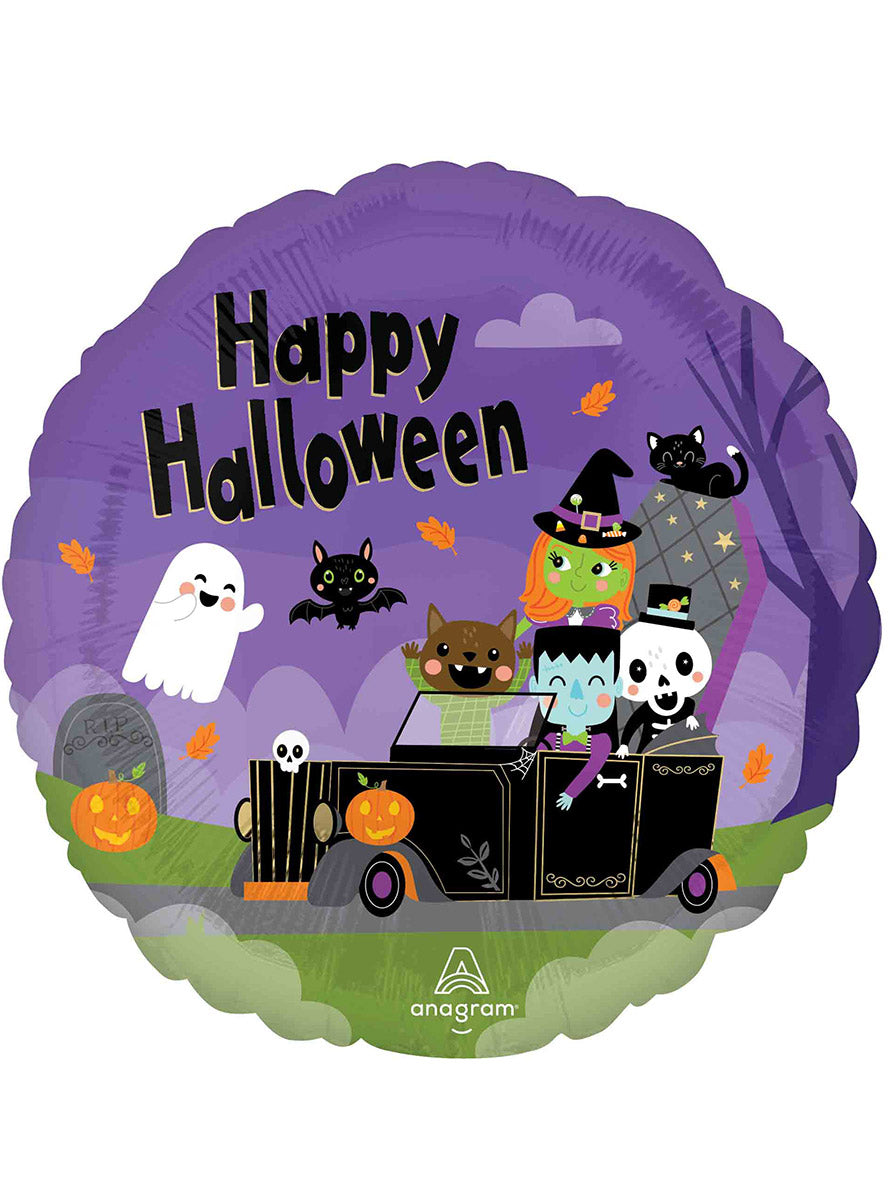 Monster Mingle Foil Halloween Balloon - Main Image