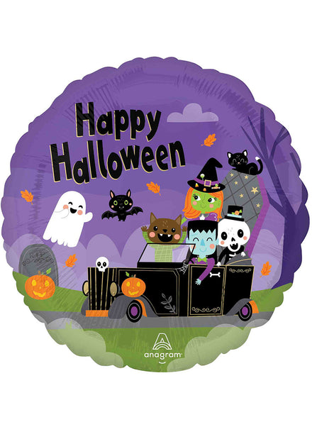 Monster Mingle Foil Halloween Balloon - Main Image