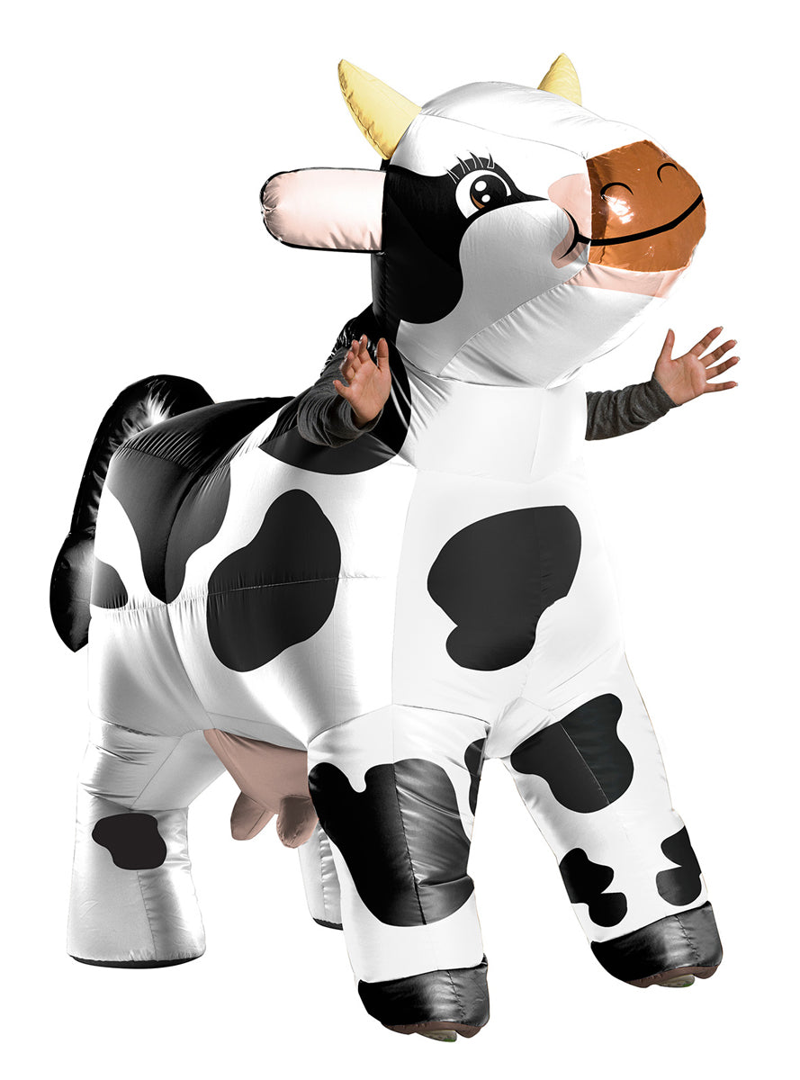 Moo Moo Adults Inflatable Cow Costume - Main Image