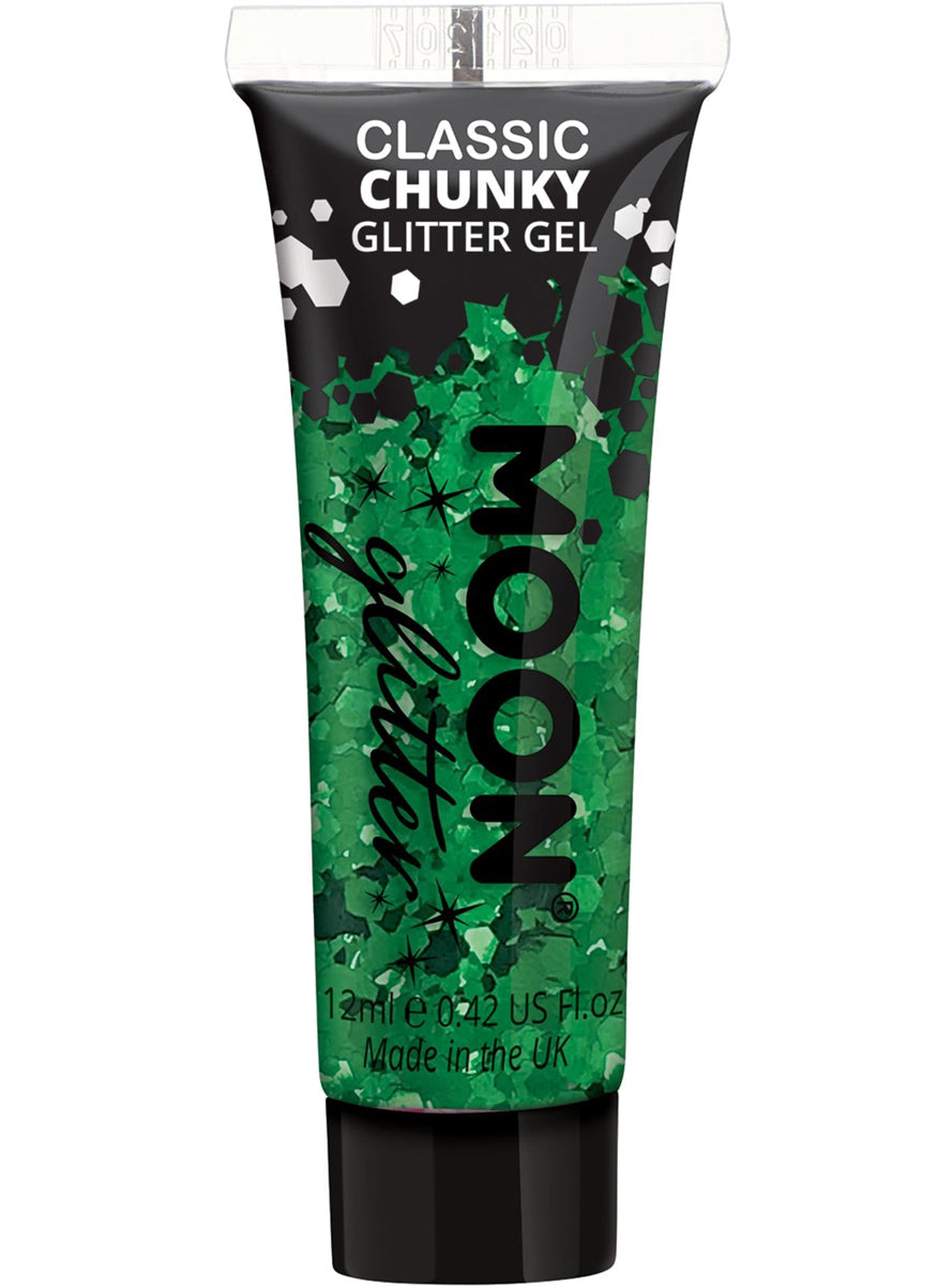 Chunky Classic Green Moon Glitter Gel - Main Image