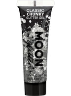 Chunky Classic Silver Moon Glitter Gel - Main Image