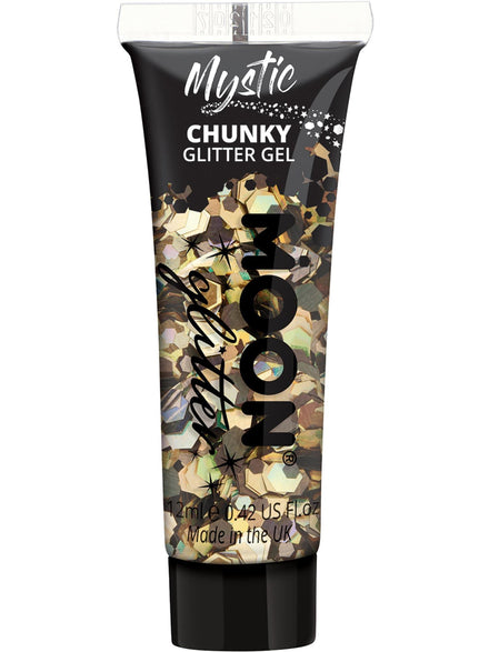 Chunky Mystic Gold Luxe Mixed Colour Moon Glitter Gel - Main Image