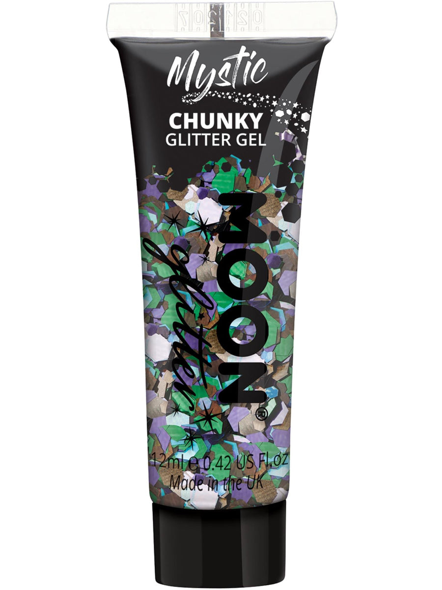 Chunky Mystic Mixed Colour Moon Glitter Gel - Main Image