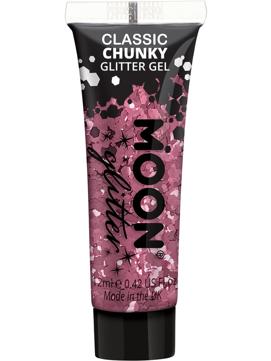 Chunky Classic Pink Moon Glitter Gel - Main Image