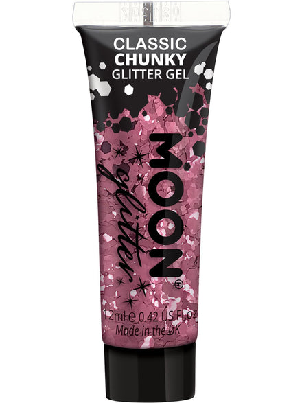 Chunky Classic Pink Moon Glitter Gel - Main Image