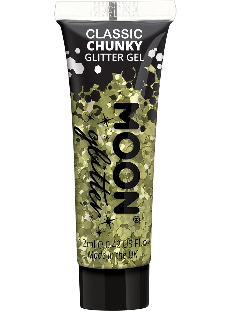 Chunky Classic Gold Moon Glitter Gel - Main Image