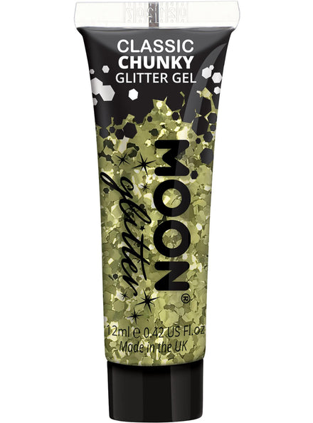 Chunky Classic Gold Moon Glitter Gel - Main Image