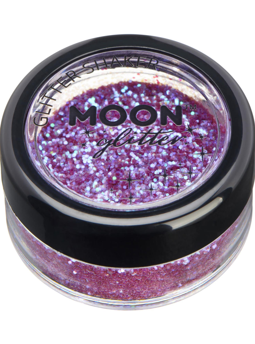 Fine Purple Iridescent Moon Glitter Shaker Pot - Main Image