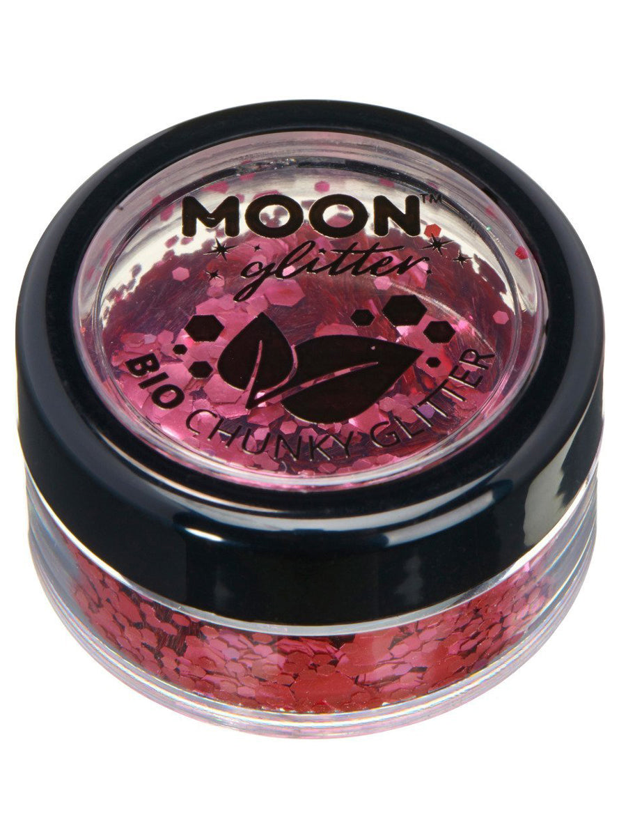 Moon Glitter Dark Rose Chunky Bio Glitter