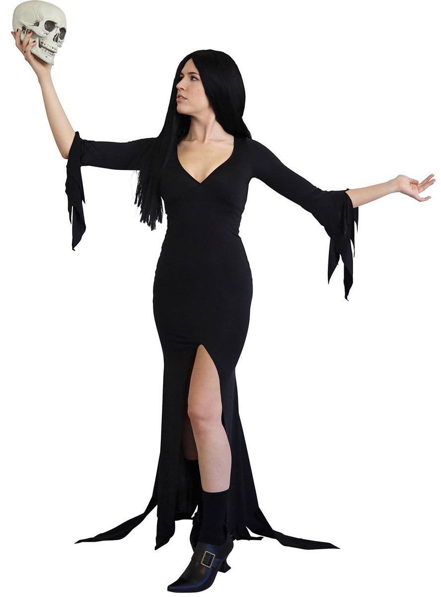 Main image of Mortifying Mistress Womens Morticia Halloween Costume