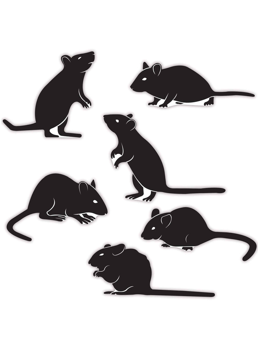 Halloween Black Halloween Mouse Cut Outs - Main Image