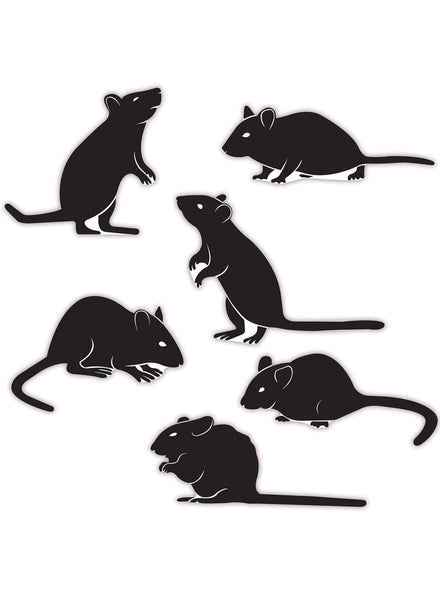 Halloween Black Halloween Mouse Cut Outs - Main Image