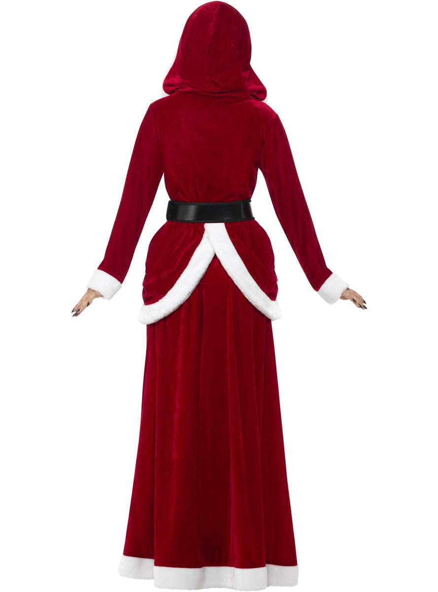 Deluxe Plus Size Mrs Claus Womens Costume - Back Image