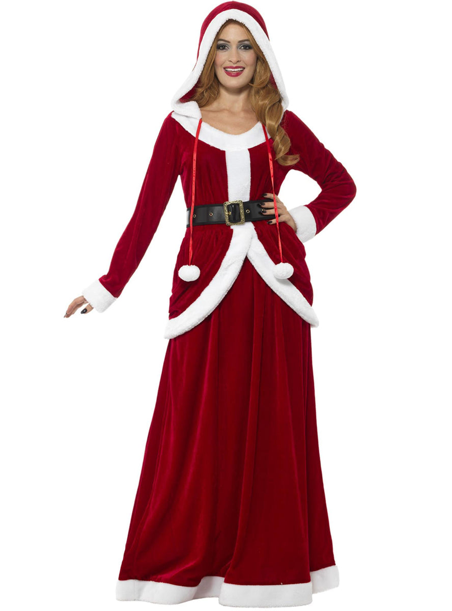 Womens xmas santa costume dress - Alternative image 2