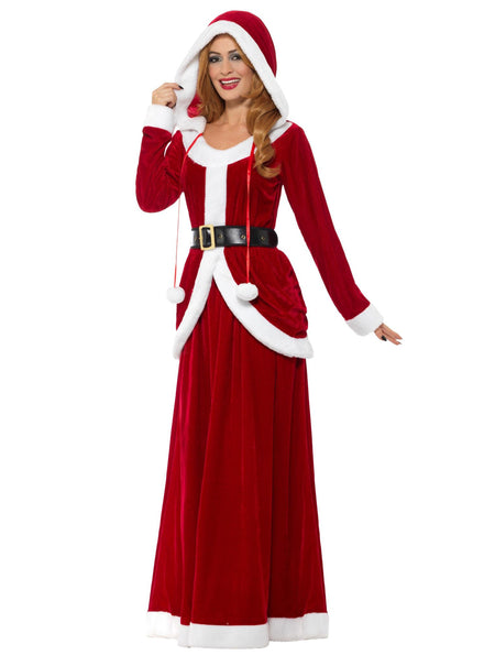 Womens xmas santa costume dress - Main image
