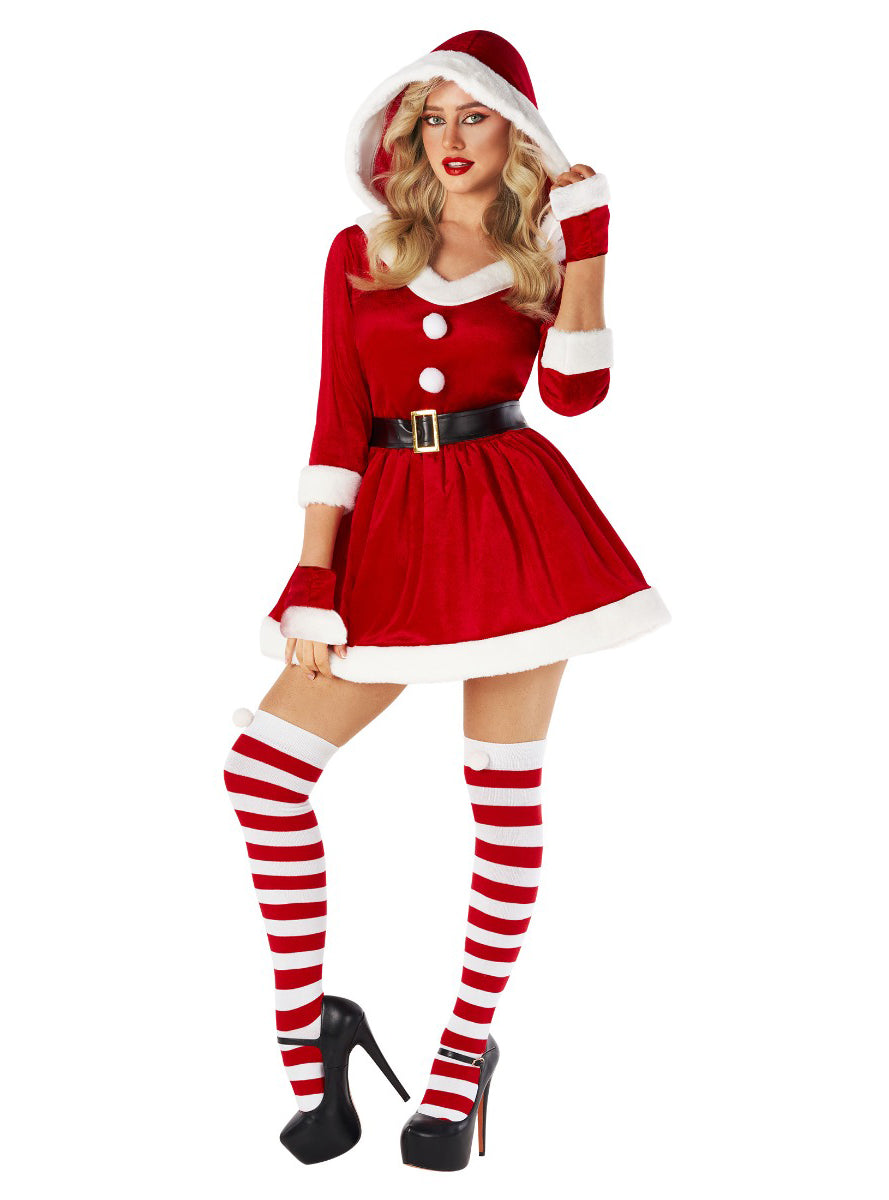 Womens Sexy Mrs Claus Christmas Costume Alternative Image 3