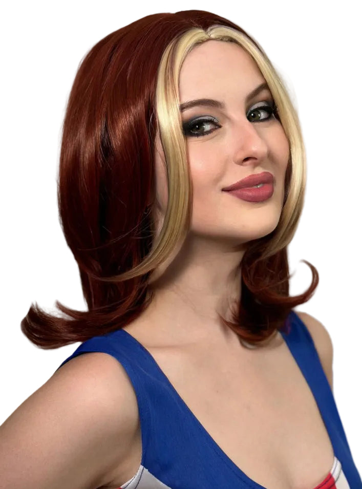 Music Diva Womens Ginger 90s Popstar Costume Wig - Alternative Image 3